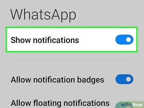 Imagen titulada Turn On WhatsApp Notifications on Android Step 5