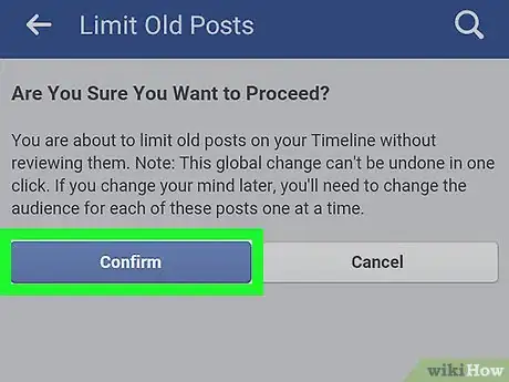 Imagen titulada Delete All Old Facebook Posts on Android Step 15