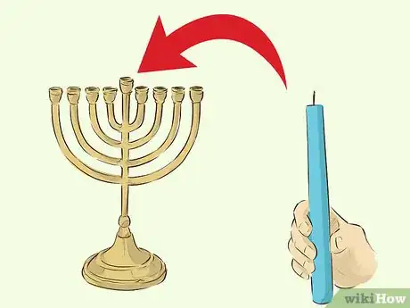Imagen titulada Light a Chanukah Menorah Step 3