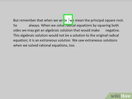 Imagen titulada Type Square Root on PC or Mac Step 2
