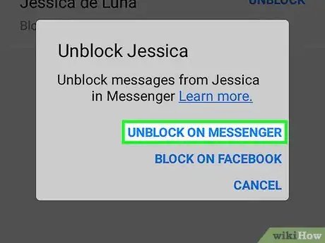 Imagen titulada Unblock Someone on Facebook Messenger Step 12