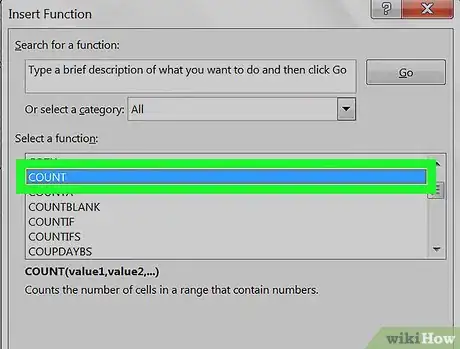 Imagen titulada Count Cells in Excel Step 5