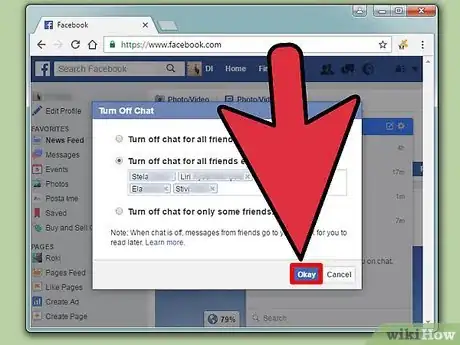 Imagen titulada Turn Off Chat on Facebook Step 12