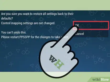 Imagen titulada Restore Default Settings on a PPSSPP Step 6