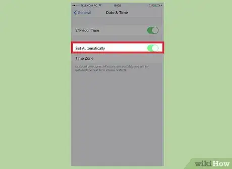 Imagen titulada Change Your Time Zone on an iPhone Step 4