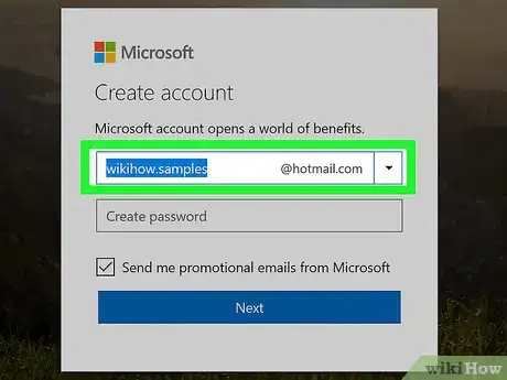 Imagen titulada Create a Hotmail Account Step 3