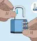 abrir un candado de combinación de 3 dígitos