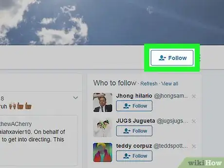 Imagen titulada Follow Someone on Twitter Step 10