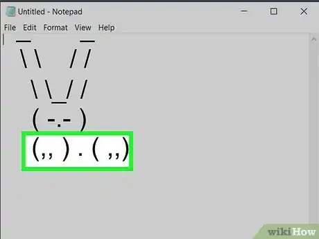 Imagen titulada Make a Bunny by Typing Characters on Your Keyboard Step 67