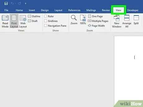 Imagen titulada Insert a Background Image on One Page in Word Step 1
