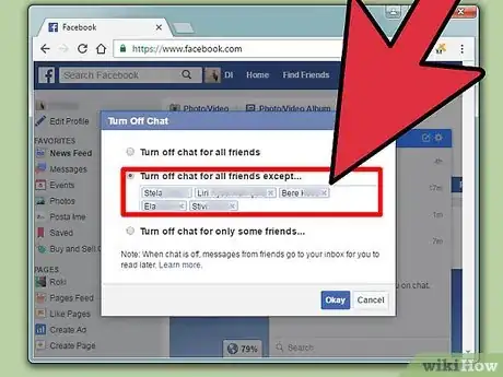 Imagen titulada Turn Off Chat on Facebook Step 11