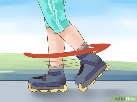 Imagen titulada Rollerblade Backwards Step 10