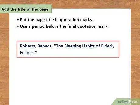 Imagen titulada Cite a Website Using MLA Format Step 8