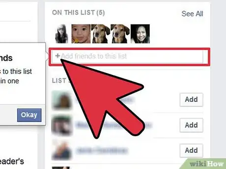 Imagen titulada Make Friends Lists on Facebook Step 11