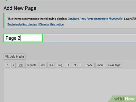 Imagen titulada Add a Subpage in Wordpress Step 5
