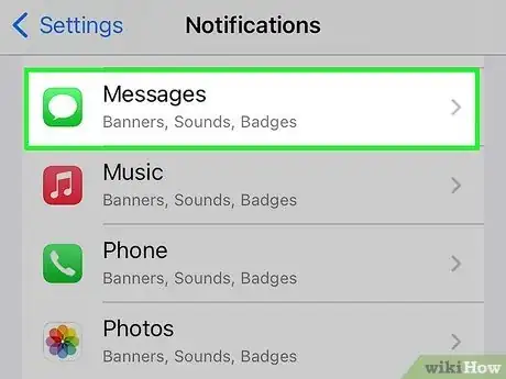 Imagen titulada Turn Off Message Notifications on an iPhone Step 3