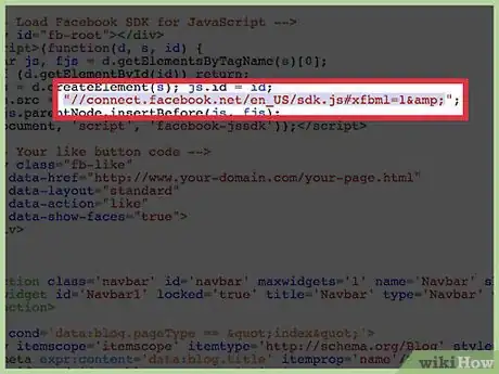 Imagen titulada Add Facebook Like to Blogger Step 16