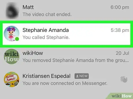 Imagen titulada Delete Messages on Facebook Messenger Step 2