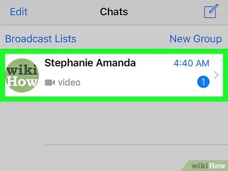 Imagen titulada Save Videos on WhatsApp on iPhone or iPad Step 2