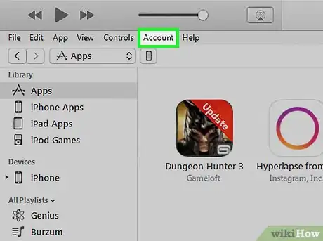Imagen titulada Hide an iPhone App from Your iCloud Account with iTunes Step 2
