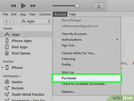 Imagen titulada Hide an iPhone App from Your iCloud Account with iTunes Step 3