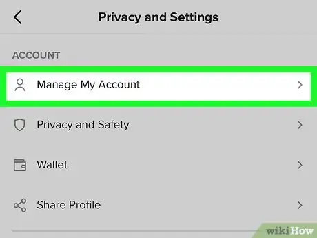 Imagen titulada Delete a TikTok Account Step 4