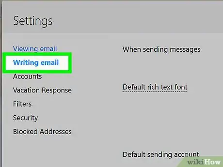 Imagen titulada Add a Signature to Yahoo Mail Step 4