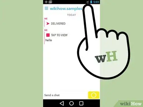 Imagen titulada Screenshot a Snapchat Step 3