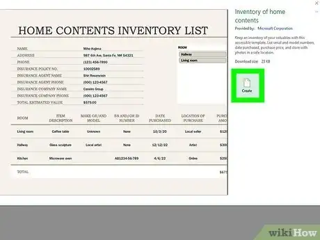 Imagen titulada Create an Inventory List in Excel Step 5
