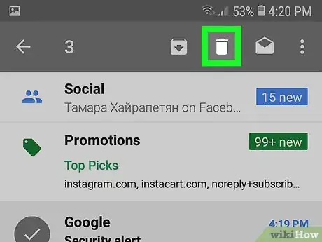 Imagen titulada Delete Multiple Emails in Gmail on Android Step 10