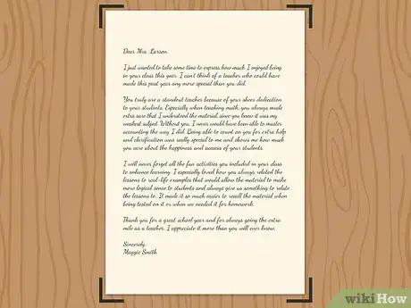 Imagen titulada Write a Letter of Appreciation to Your Teacher Step 13
