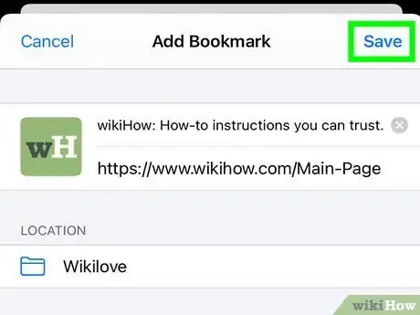Imagen titulada Bookmark on an iPad Step 7