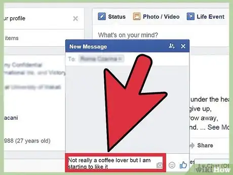 Imagen titulada Start a Conversation with a Girl on Facebook Step 12