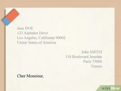 Imagen titulada Address a Letter to France Step 8
