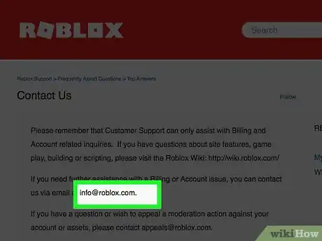 Imagen titulada Get a Hacked ROBLOX Account Back Step 6