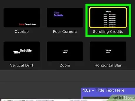 Imagen titulada Create Credits in iMovie Step 3