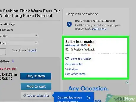 Imagen titulada Find Reliable Sellers on eBay Step 1