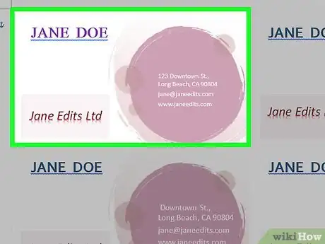 Imagen titulada Make Business Cards in Microsoft Word Step 7