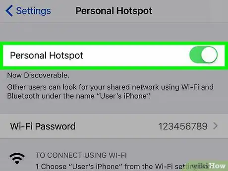 Imagen titulada Create a Personal Hotspot on an iPhone Step 3