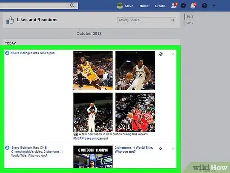 Imagen titulada Delete Likes on Facebook Step 5