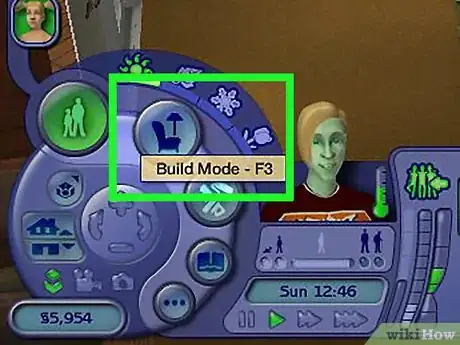 Imagen titulada Delete Walls in Sims 2 Step 1