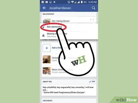 Imagen titulada Change Your Relationship Status on Facebook Step 4