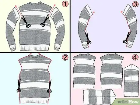 Imagen titulada Make a Cat Bed from an Old Sweater Step 11