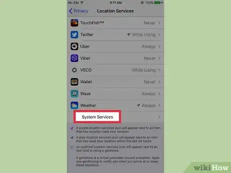 Imagen titulada Clear Your Frequent Location History on an iPhone Step 4