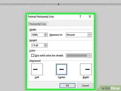 Imagen titulada Insert a Line in Word Step 12