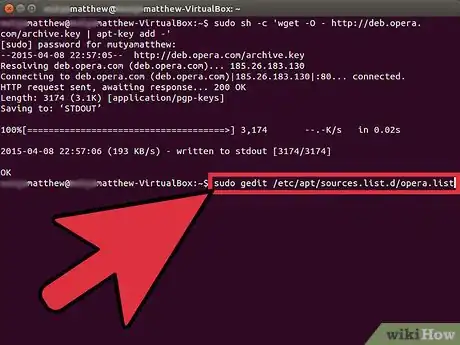 Imagen titulada Install Opera Browser Through Terminal on Ubuntu Step 3