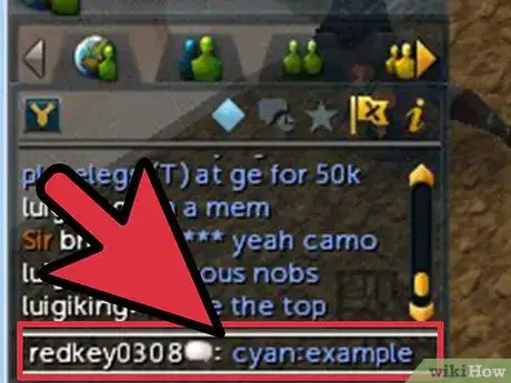 Imagen titulada Write Text Effects on Runescape Step 1