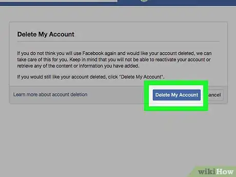 Imagen titulada Quit Facebook Step 22