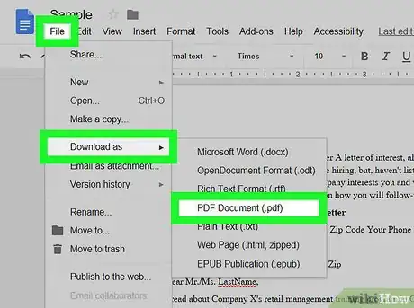 Imagen titulada Make PDFs Editable With Google Docs Step 11
