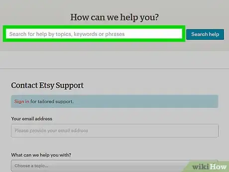 Imagen titulada Contact Etsy Support Step 1